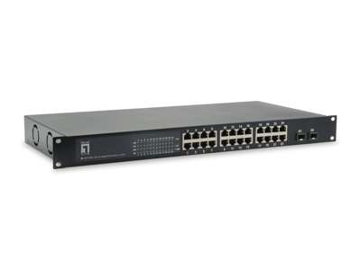 LevelOne GEP-2622W250 netværksswitch Ikke administreret Gigabit Ethernet (10/100/1000) Strøm over Ethernet (PoE) Sort