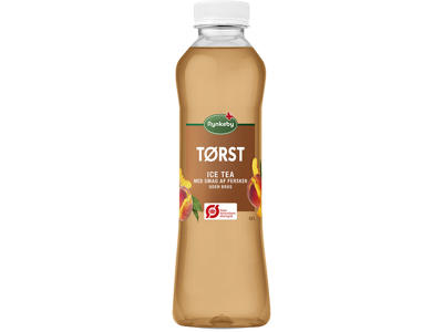 Ice Tea, Fersken, 0.5 liter, 1 flaske, Rynkeby Tørst Økologisk