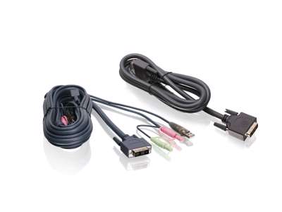 iogear G2L7202U KVM-kabel Sort 2 m