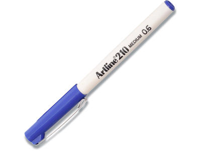 Fineliner, Blå, 0.6 mm, 1 stk, Artline Medium EK-210