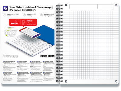 Notesblok, A5, Kvadreret, Assorterede farver, Oxford Urban Mix Scribzee