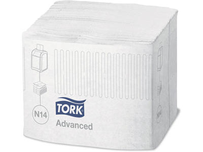 Dispenserservietter, 2 lag, Hvid, 21.3x16.5 cm, 4320 stk, Tork Xpressnap Fit N14