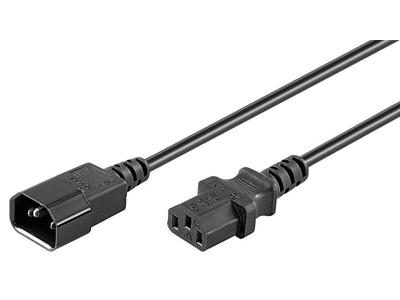 Microconnect PE040610 stikdåse 1 m 1 AC stikkontakt(er) Sort