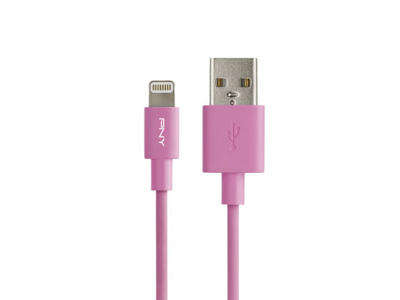 PNY C-UA-LN-P01-04 Lightning kabel 1,2 m Lyserød