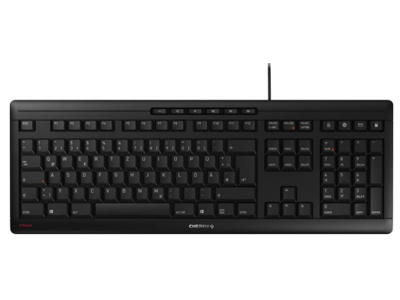 CHERRY STREAM tastatur Kontor USB QWERTZ Tysk Sort