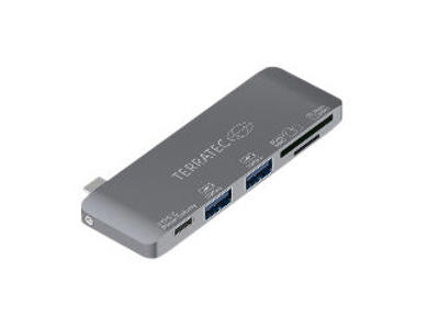 Terratec 283005 dockingstation USB 3.2 Gen 1 (3.1 Gen 1) Type-C Grå