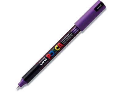 Paint marker, 0.7 mm, Violet, Ultra-fin spids, uni Posca PC-1MR