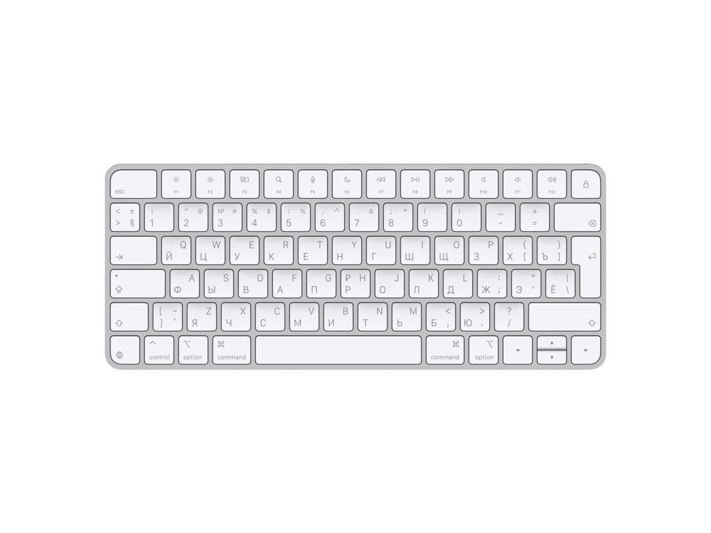 Apple Magic tastatur Universel USB + Bluetooth QWERTY Russisk Hvid