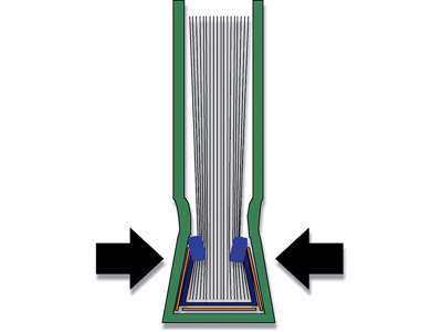 Indbindings skinneomslag, 3.5 mm, A4, Blå, Leitz ImpressBind 