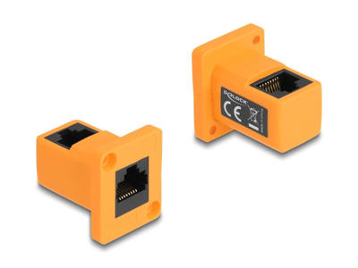 DeLOCK 87997 kabel kønsskifter RJ45 Orange