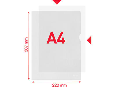 Plastomslag, A4, 10 stk, 0.115 mm, Esselte 