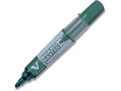 Whiteboard marker, Rund spids, Grøn, 1-3 mm, Pilot V Board Master WBMA-VBM-M-BG-G