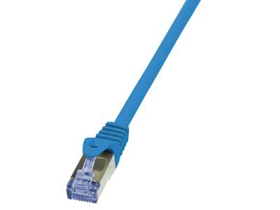 LogiLink 0.5m Cat.6A 10G S/FTP netværkskabel Blå 0,5 m Cat6a S/FTP (S-STP)