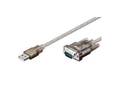 Microconnect USBADB serielkabel Grå 1,8 m USB 2.0 A DB9