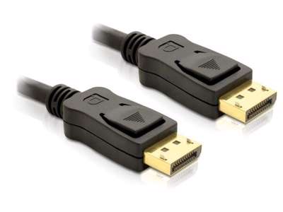 DeLOCK Cable DisplayPort 1.2 male > DisplayPort male 4K 1 m Sort