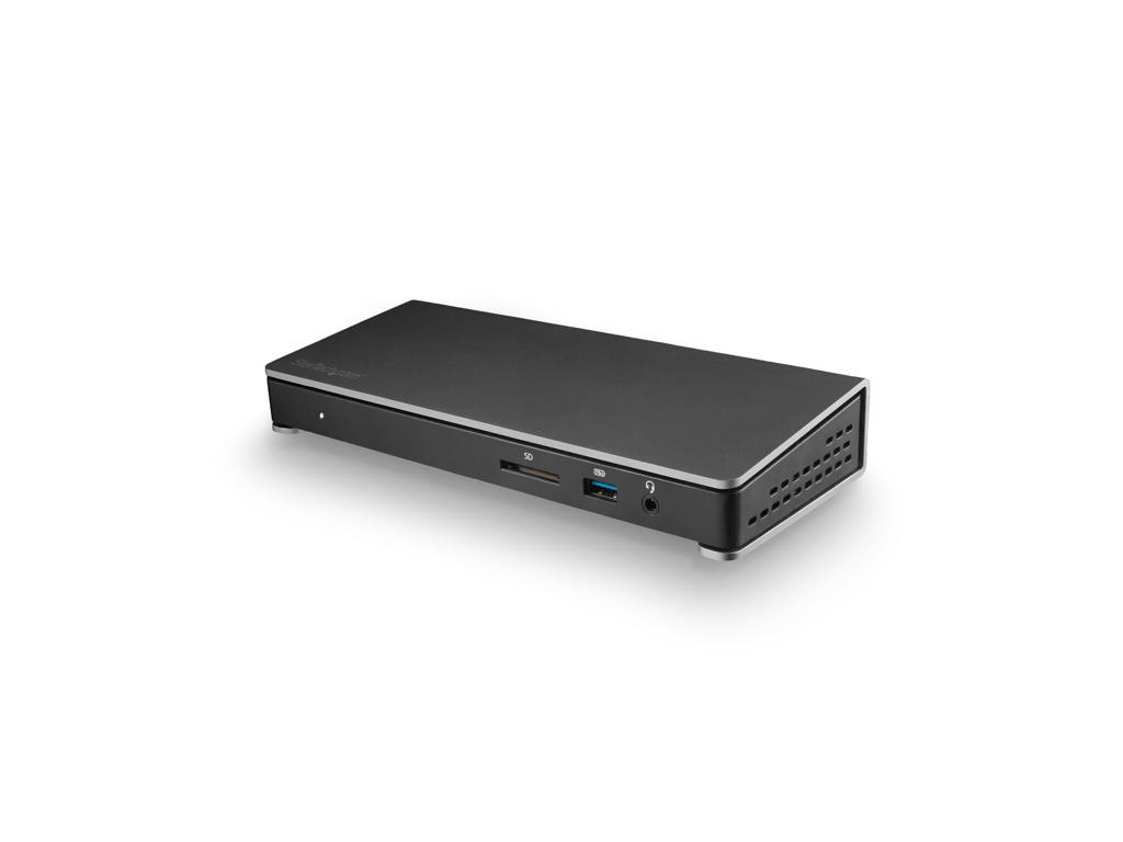 StarTech.com TB3DOCK2DPPU dockingstation Ledningsført USB 3.2 Gen 1 (3.1 Gen 1) Type-C Sort