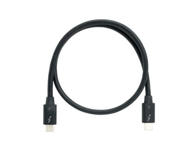 QNAP CAB-TBT4-0M5 Thunderbolt kabel 0,5 m 40 Gbit/sek. Sort