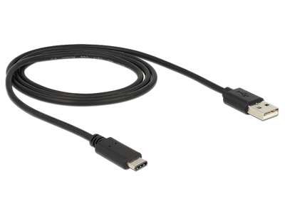 DeLOCK 83600 USB-kabel USB 2.0 1 m USB C USB A Sort