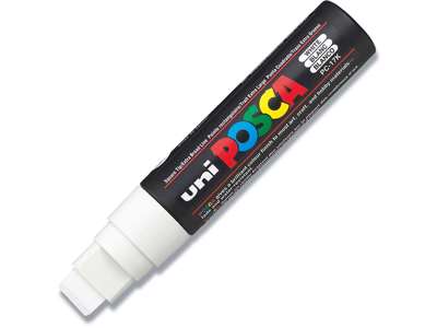 Paint marker, 15 mm, Hvid, XXL spids, uni Posca PC-17K