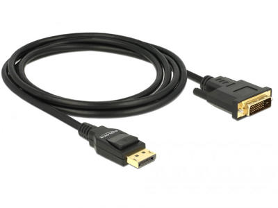 DeLOCK 85313 videokabel adapter 2 m DisplayPort DVI-D Sort