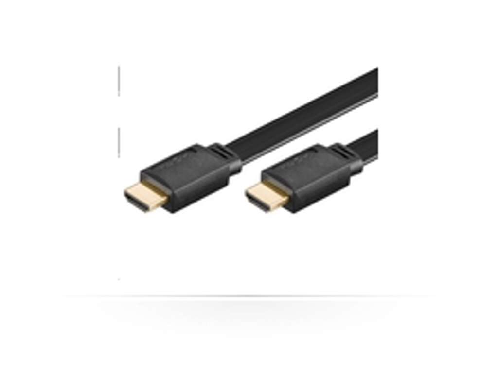 Microconnect HDM19195V1.4FLAT HDMI-kabel 5 m HDMI Type A (Standard) Sort