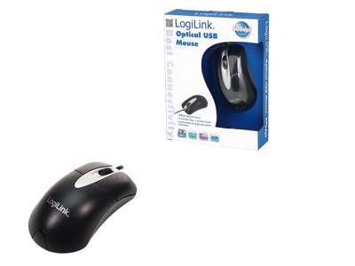 LogiLink Mouse optical USB mus Kontor USB Type-A Optisk 800 dpi