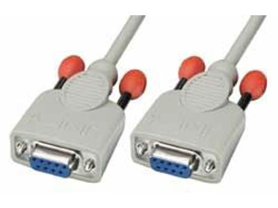 Lindy 3m Null modem cable serielkabel Hvid