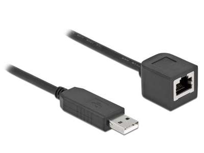 DeLOCK 64163 serielkabel Sort 0,5 m RJ-45 USB 2.0 Type-A