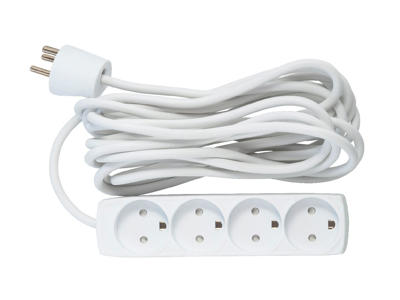 Microconnect GRU00450WDK power extension 5 m 4 AC outlet(s) Indoor White