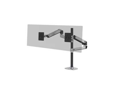 Ergotron LX Series LX Dual Stacking Arm Tall Pole skærmbeslag og -stativer 101,6 cm (40") Skrivebord Aluminium