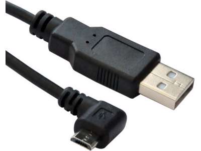 Microconnect USBABMICRO3ANG USB-kabel USB 2.0 3 m Micro-USB B USB A Sort