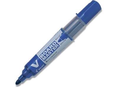 Whiteboard marker, Rund spids, Blå, 1-3 mm, Pilot V Board Master WBMA-VBM-M-BG-L