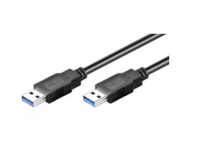 Microconnect USB3.0AA2B USB-kabel USB 3.2 Gen 1 (3.1 Gen 1) 2 m USB A Sort