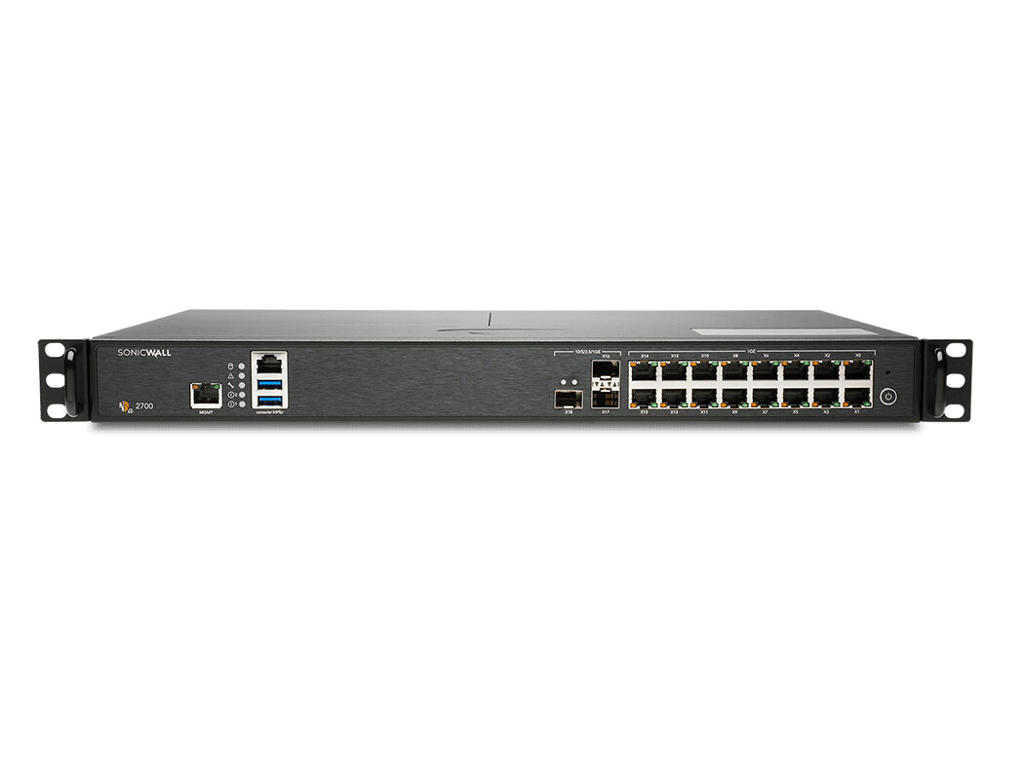 SonicWall NSa 2700 firewall (hardware) 1U 5,5 Gbit/sek.