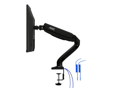 AOC AS110DX skærmbeslag og -stativer 81,3 cm (32") Skrivebord Sort