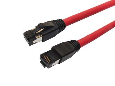 Microconnect MC-SFTP803R networking cable Red 3 m Cat8.1 S/FTP (S-STP)