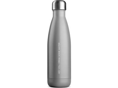 Vandflaske, Thermoeffekt, Matte Grey, 500 ml, Jobout 