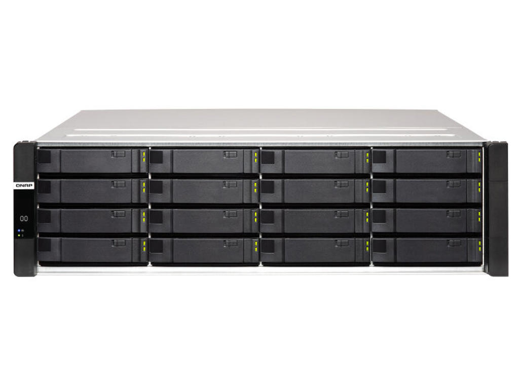 QNAP ES1686dc NAS Stativ (3U) Intel® Xeon® D D-2123IT 32 GB DDR4 QNAP QES Sort, Grå