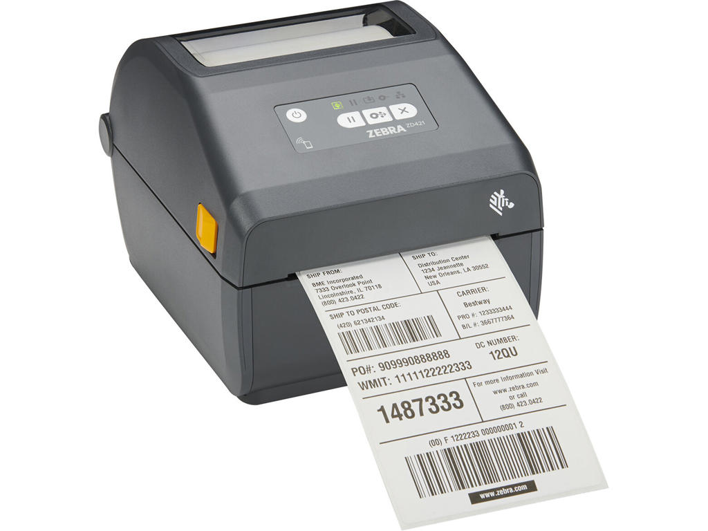 Zebra ZD421 etiketprinter Termisk overførsel 300 x 300 dpi 305 mm/sek. Kabel & trådløs Wi-Fi Bluetooth