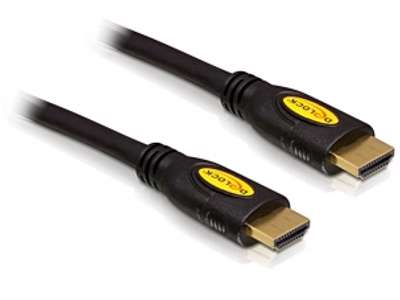 DeLOCK HDMI 1.4 Cable 2.0m male / male HDMI-kabel 2 m HDMI Type A (Standard) Sort