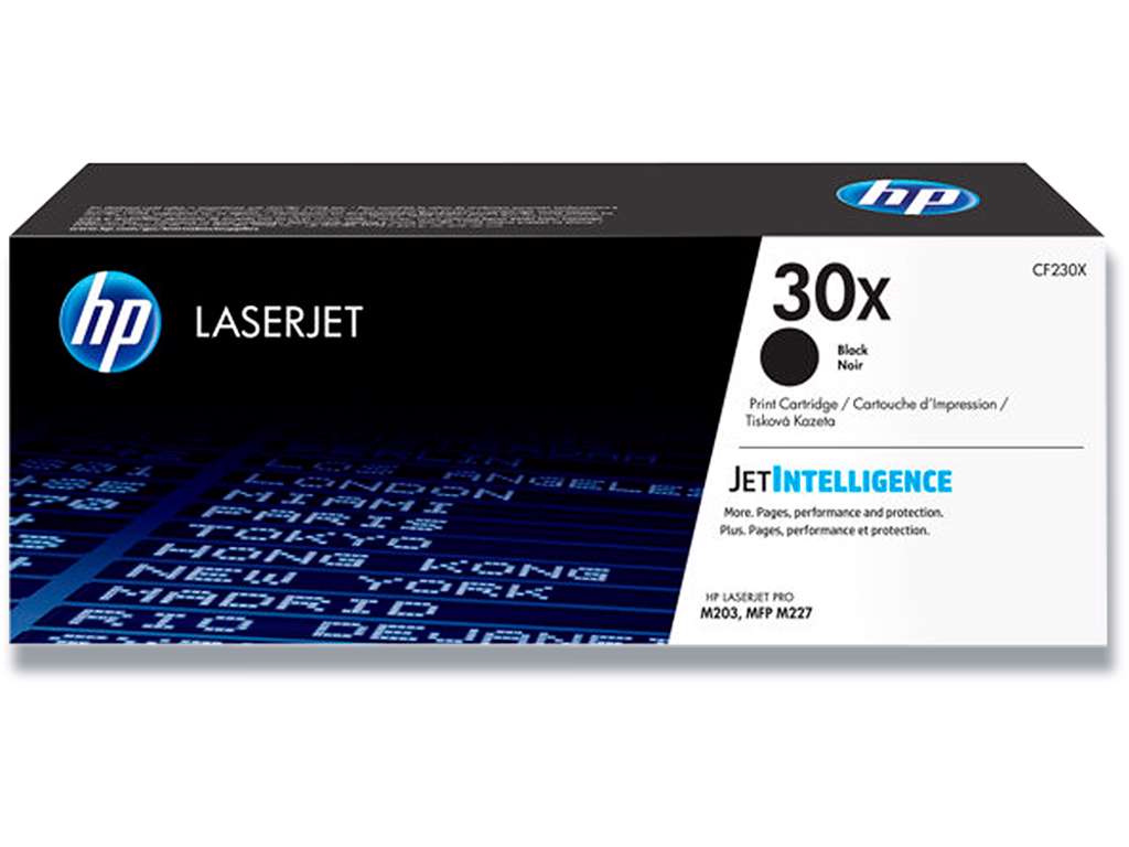 Toner, 30X, Black-sort, 3.500 sider, HP CF230X