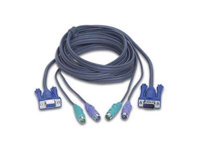 iogear G2L5003P KVM Cable KVM-kabel Grå 3 m