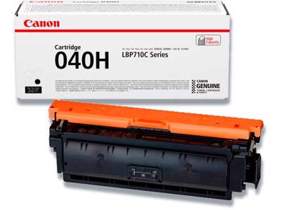 Toner, 040HBK, Black-sort, 12.500 sider, Canon 0461C001