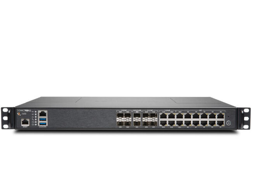 SonicWall NSA 3650 firewall (hardware) 3,75 Gbit/sek.