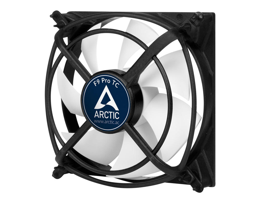 ARCTIC F9 Pro TC Computerkabinet Ventilator 9,2 cm Sort, Hvid