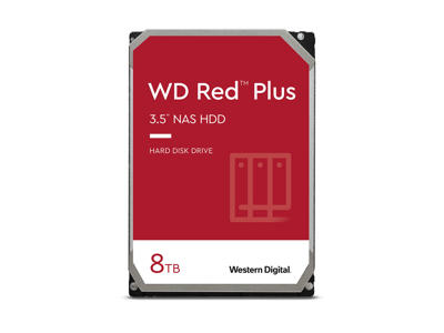 Western Digital Red Plus harddisk 8 TB 5640 rpm 128 MB 3.5" Serial ATA III