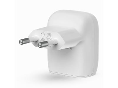 Belkin WCA006VF1MWH-B6 oplader til mobil enhed Smartphone Hvid Vekselstrøm Hurtig opladning Indendørs