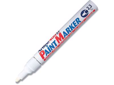 Paint marker, 2.3 mm, Hvid, Rund spids, Artline Paint EK-400