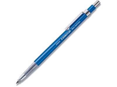 Stiftblyant, 2.0 mm, Pen: Blå-Sølv, Uden gummigreb, Staedtler Mars Technico 780 C