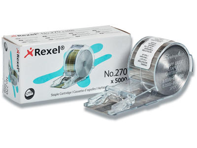 Hæfteklammekassette, 70 ark, 5000 klammer, Rexel Stella 70, Rexel No. 270